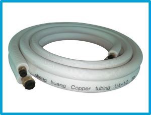 Par flared isoleret kobberrør